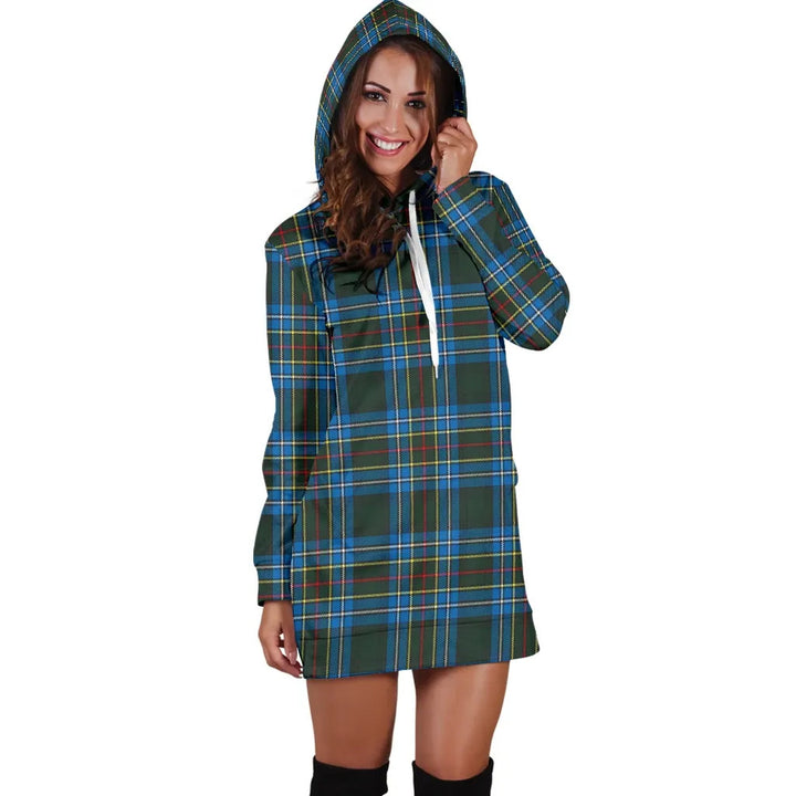 Scottish Cockburn Modern Clan Tartan Hoodie Dress