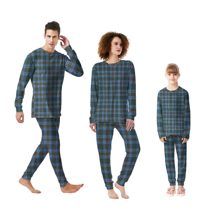 Scottish Cockburn Modern Clan Tartan Pajama Set Tartan Plaid