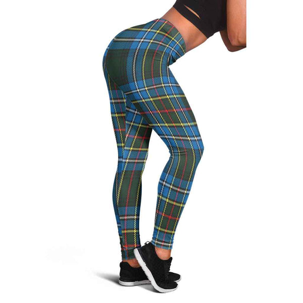 Scottish Cockburn Modern Clan Tartan Women Leggings Tartan Plaid 1