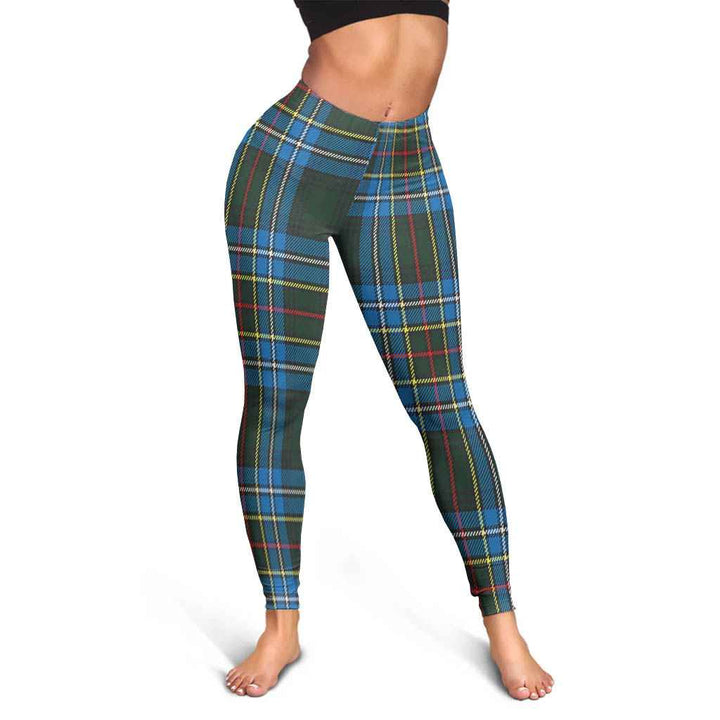 Scottish Cockburn Modern Clan Tartan Women Leggings Tartan Plaid 3