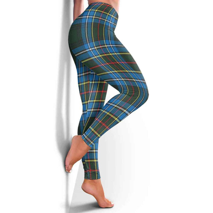 Scottish Cockburn Modern Clan Tartan Women Leggings Tartan Plaid 4