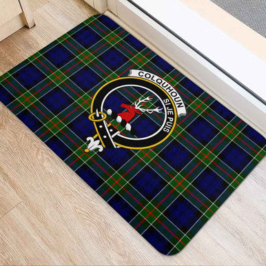 Scottish Colquhoun Clan Crest Tartan Door Mat Tartan Plaid 2