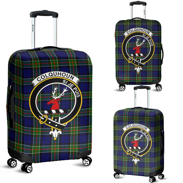 Scottish Colquhoun Clan Crest Tartan Luggage Cover Tartan Plaid 1