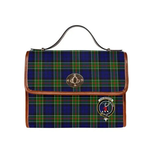 Scottish Colquhoun Clan Crest Tartan Waterproof Canvas Bag Tartan Plaid 2