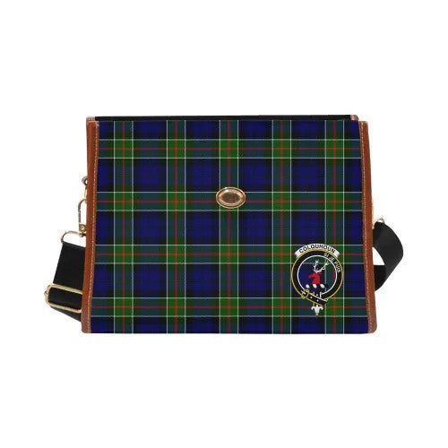 Scottish Colquhoun Clan Crest Tartan Waterproof Canvas Bag Tartan Plaid 2