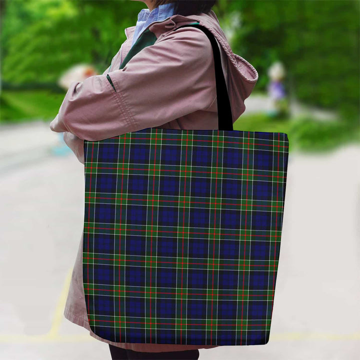 Scottish Colquhoun Modern Clan Tartan Canvas Bag With Shoulder Strap Tartan Plaid 2