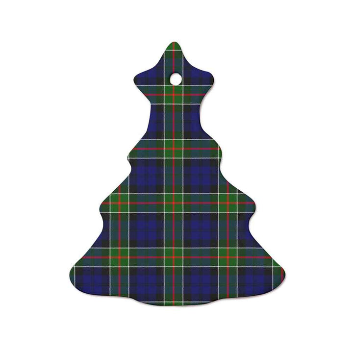 Scottish Colquhoun Modern Clan Tartan Ceramic Ornament  Tree Shape Tartan Plaid