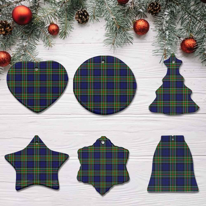 Scottish Colquhoun Modern Clan Tartan Ceramic Ornament All Tartan Plaid