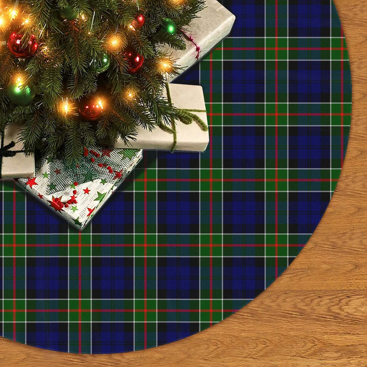 Scottish Colquhoun Modern Clan Tartan Christmas Tree Skirt No Tassels 2 Tartan Plaid