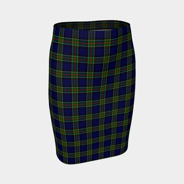 Scottish Colquhoun Modern Clan Tartan Fitted Skirt Tartan Plaid 1