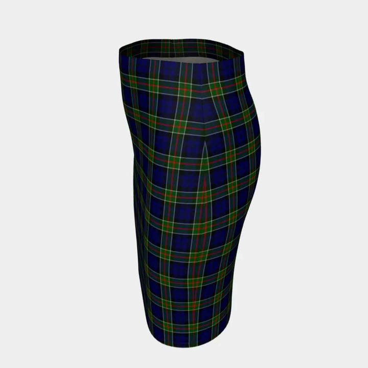 Scottish Colquhoun Modern Clan Tartan Fitted Skirt Tartan Plaid 2