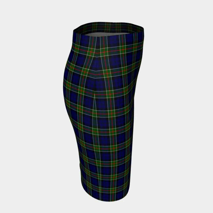 Scottish Colquhoun Modern Clan Tartan Fitted Skirt Tartan Plaid 3