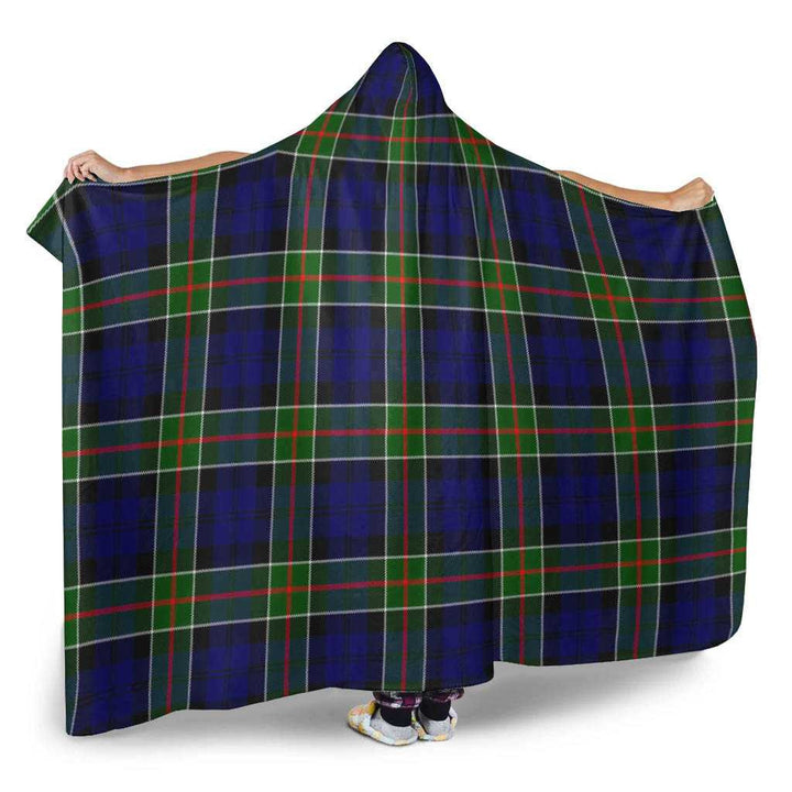Scottish Colquhoun Modern Clan Tartan Hooded Blanket Tartan Plaid 2