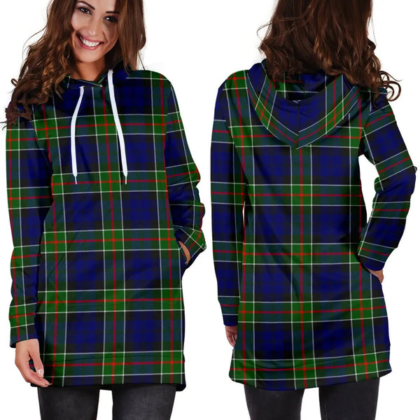 Scottish Colquhoun Modern Clan Tartan Hoodie Dress