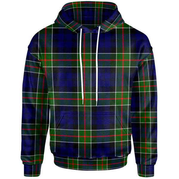 Scottish Colquhoun Modern Clan Tartan Hoodie Front Side Tartan Plaid