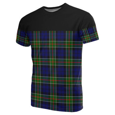 Scottish Colquhoun Modern Clan Tartan T-Shirt Horizontal Style Front Side Tartan Plaid