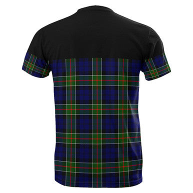 Scottish Colquhoun Modern Clan Tartan T-Shirt Horizontal Style Back Side Tartan Plaid