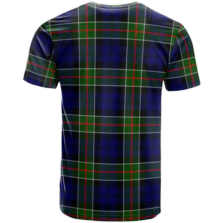 Scottish Colquhoun Modern Clan Tartan T-Shirt Back Side Tartan Plaid
