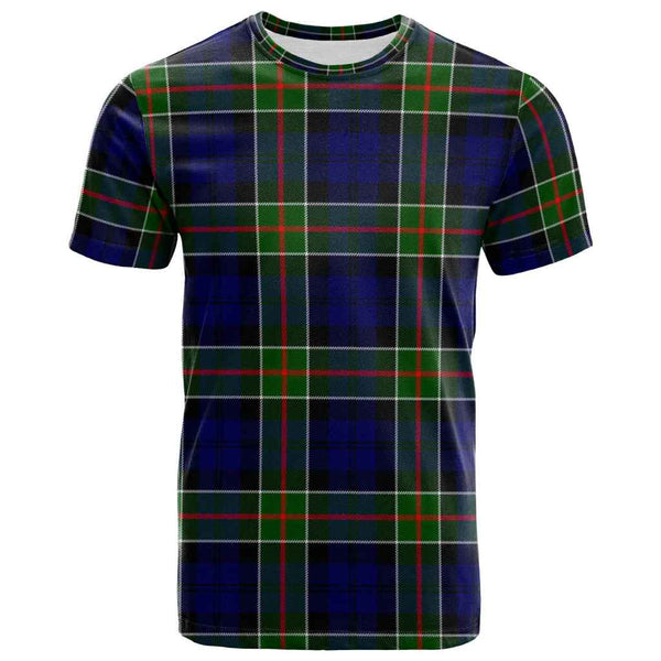 Scottish Colquhoun Modern Clan Tartan T-Shirt Front Side Tartan Plaid