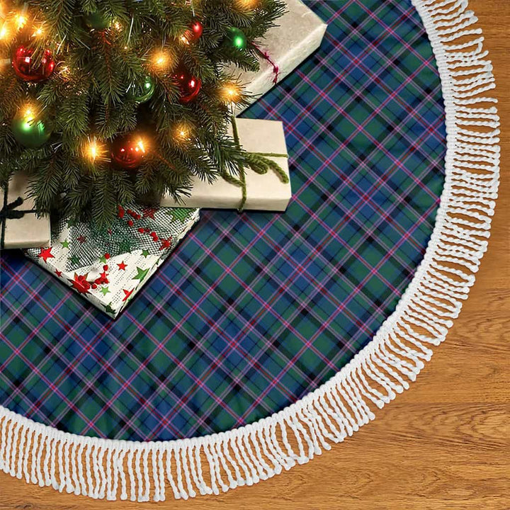 Scottish Cooper Ancient Clan Tartan Christmas Tree Skirt Tassels 2 Tartan Plaid
