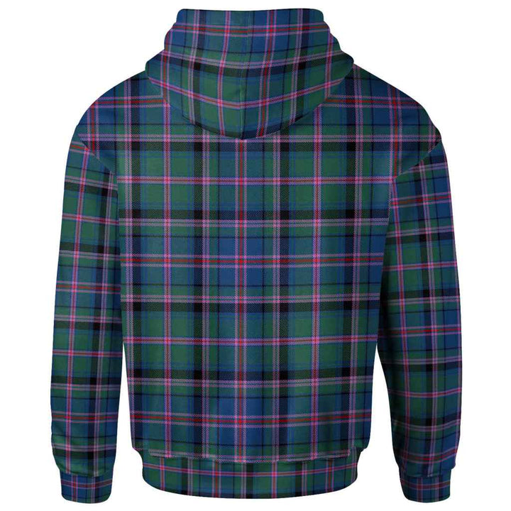 Scottish Cooper Ancient Clan Tartan Hoodie Back Side Tartan Plaid