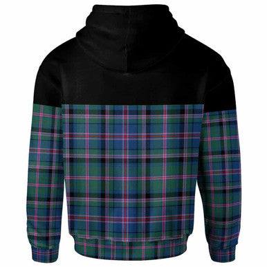 Scottish Cooper Ancient Clan Tartan Hoodie - Horizontal Style Back Side Tartan Plaid