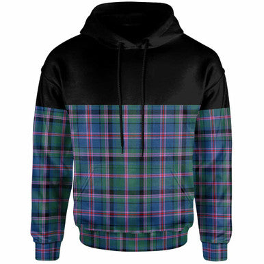Scottish Cooper Ancient Clan Tartan Hoodie - Horizontal Style Front Side Tartan Plaid