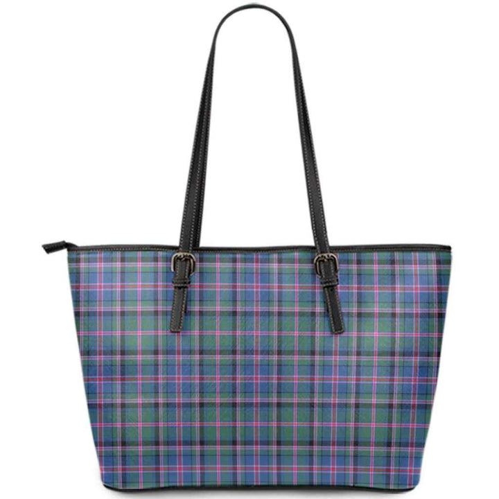 Scottish Cooper Ancient Clan Tartan Leather Tote Tartan Plaid