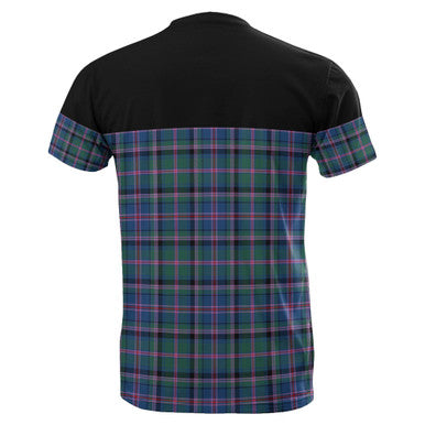 Scottish Cooper Ancient Clan Tartan T-Shirt Horizontal Style Back Side Tartan Plaid