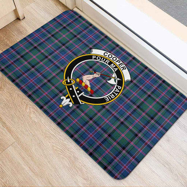 Scottish Cooper Clan Crest Tartan Door Mat Tartan Plaid 2