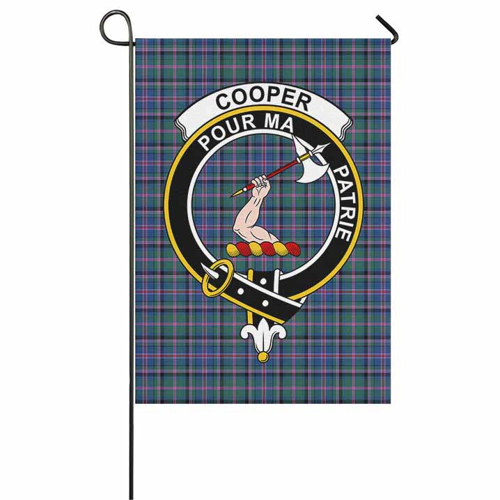 Scottish Cooper Clan Crest Tartan Garden Flag Tartan Plaid 1