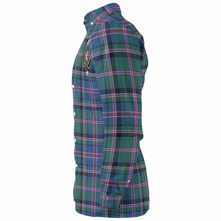 Scottish Cooper Clan Crest Tartan Long Sleeve Shirt Tartan Plaid