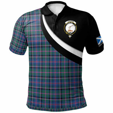 Scottish Cooper Clan Crest Tartan Polo Shirt - Scotland Forever Style Front Side Tartan Plaid