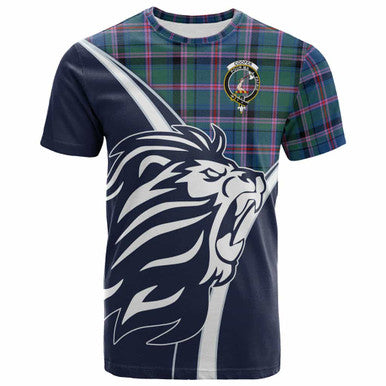 Scottish Cooper Clan Crest Tartan T-Shirt - Bend Style Front Side Tartan Plaid