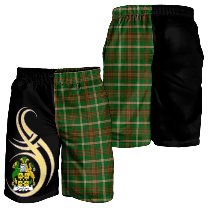 Scottish Coperland Clan Crest Tartan Believe in Me Men's Shorts