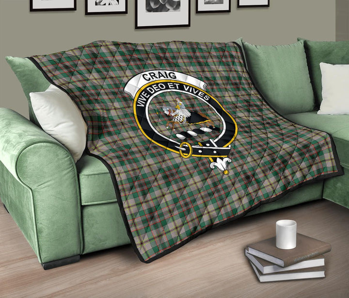 Scottish Craig Ancient Clan Crest Tartan Quilt Tartan Plaid 10