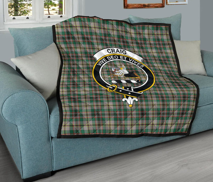 Scottish Craig Ancient Clan Crest Tartan Quilt Tartan Plaid 11