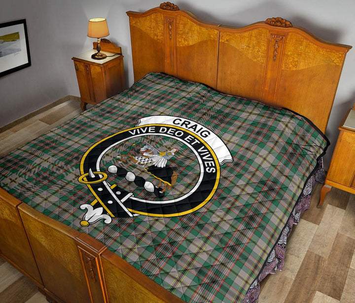 Scottish Craig Ancient Clan Crest Tartan Quilt Tartan Plaid 12