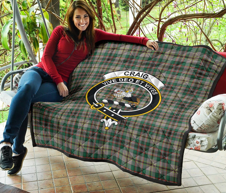 Scottish Craig Ancient Clan Crest Tartan Quilt Tartan Plaid 5