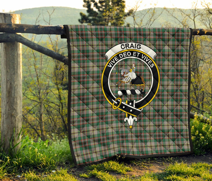 Scottish Craig Ancient Clan Crest Tartan Quilt Tartan Plaid 6