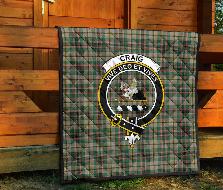Scottish Craig Ancient Clan Crest Tartan Quilt Tartan Plaid 7