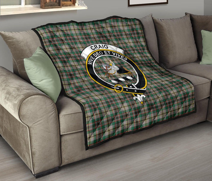 Scottish Craig Ancient Clan Crest Tartan Quilt Tartan Plaid 8