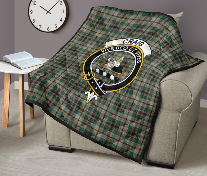 Scottish Craig Ancient Clan Crest Tartan Quilt Tartan Plaid 9