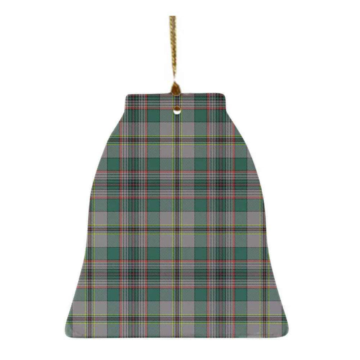 Scottish Craig Ancient Clan Tartan Ceramic Ornament Bell Shape Tartan Plaid