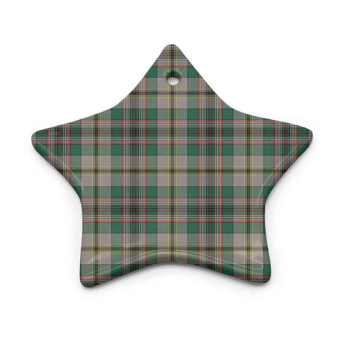 Scottish Craig Ancient Clan Tartan Ceramic Ornament Star Shape Tartan Plaid