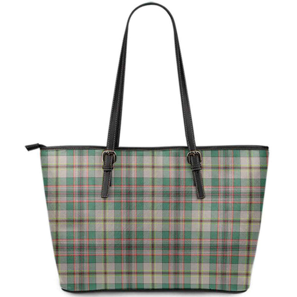 Scottish Craig Ancient Clan Tartan Leather Tote Tartan Plaid