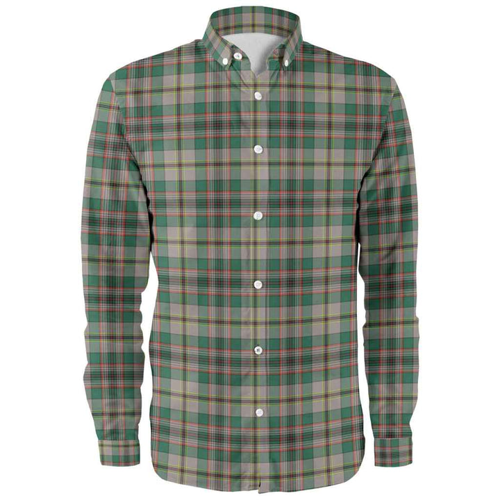 Scottish Craig Ancient Clan Tartan Long Sleeve Shirt Front Side Tartan Plaid