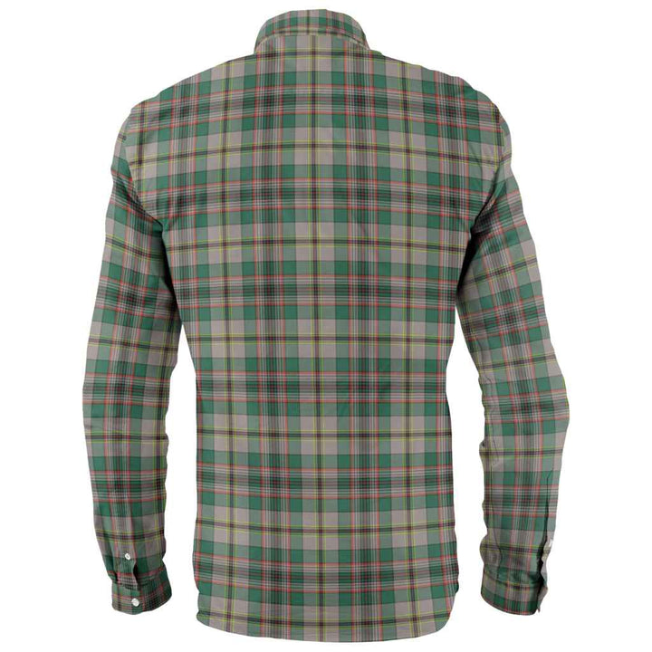 Scottish Craig Ancient Clan Tartan Long Sleeve Shirt Back Side Tartan Plaid