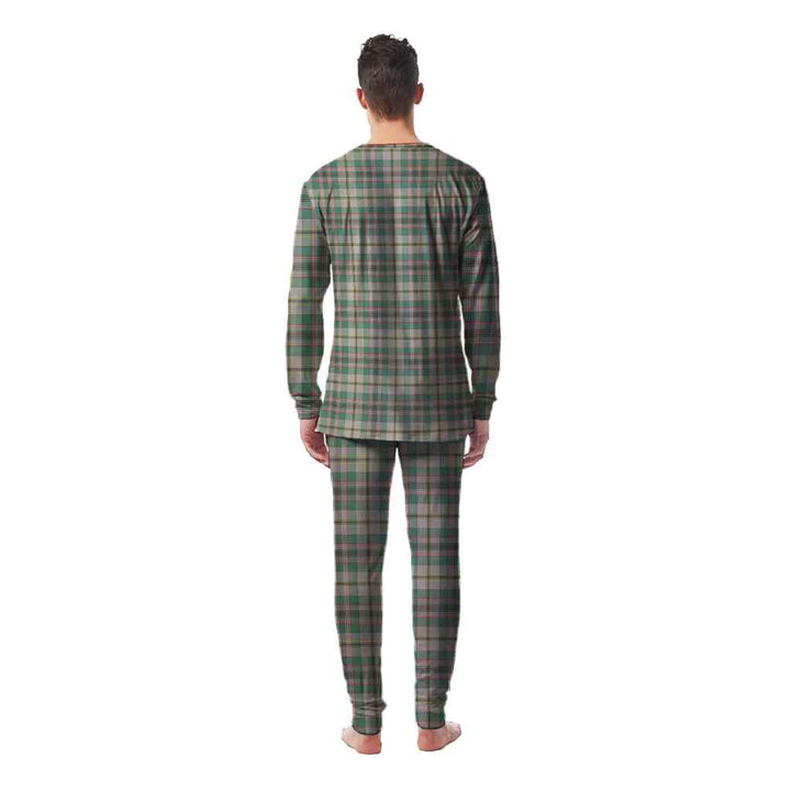 Scottish Craig Ancient Clan Tartan Pajama Set Men Back Side Tartan Plaid