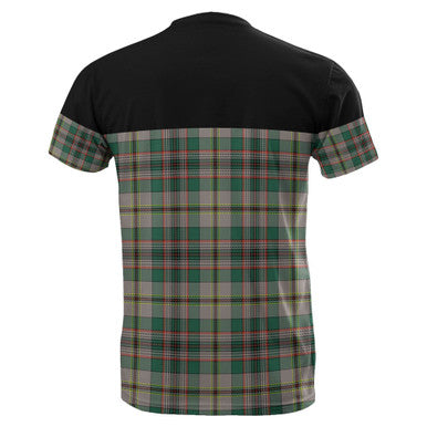 Scottish Craig Ancient Clan Tartan T-Shirt Horizontal Style Back Side Tartan Plaid